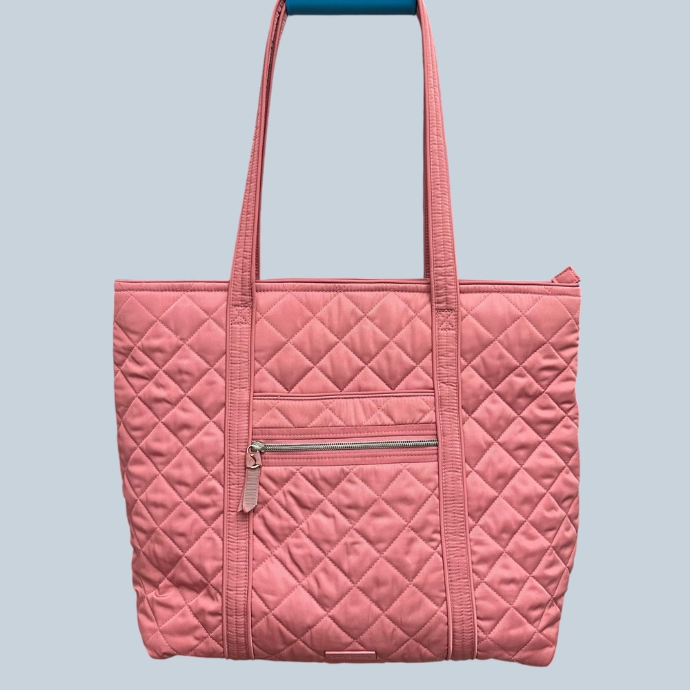 Vera Bradley Iconic Large Zip
Quilted Tote – Strawberry Ice Pink - 18 inches